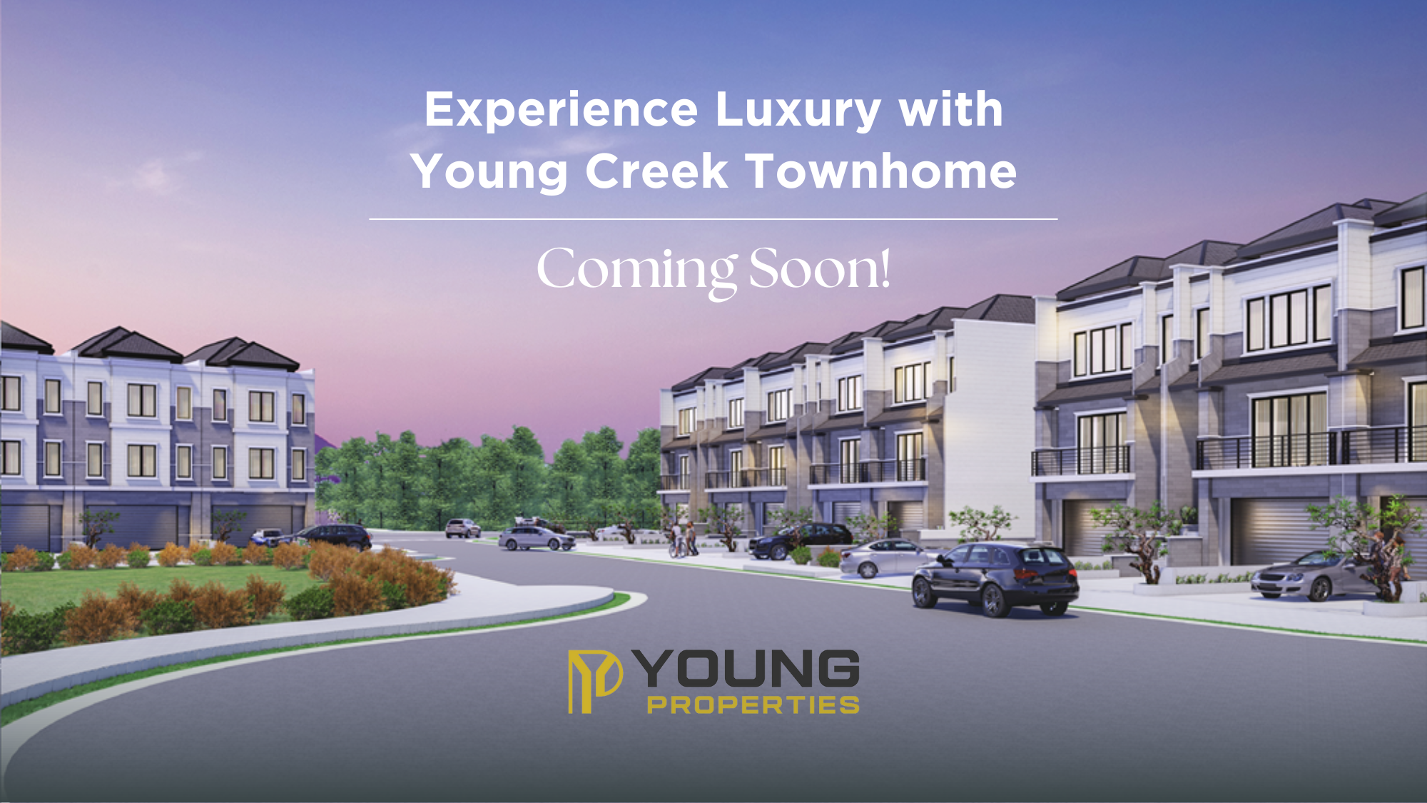 Experience Luxury with Young Creek Townhome by Young Properties. Coming Soon!
